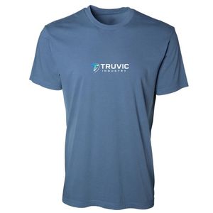 T-shirt basique à manches courtes pour homme, 180 g/m², coton, col rond, broderie personnalisée, fournisseur de vêtements OEM ODM - Product Image 1