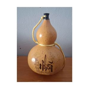 Très demandé : Flacon en calebasse séchée pure, sûr pour les liquides, pour décoration rustique et artisanat, qualité supérieure, norme d'exportation - Product Image 1