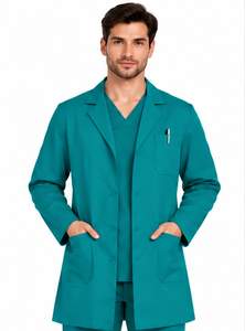 Blouse de laboratoire pour homme de haute qualité, blanche, à manches longues, uniforme de médecin, respirante, en coton et polyester, vêtements de travail médicaux, laboratoire de chimie - Product Image 6