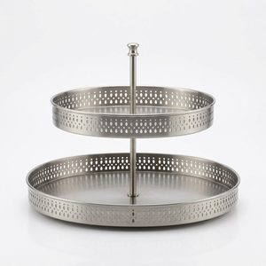 Soporte Ovalado de Acero Inoxidable SS304 de 40 cm, Acabado Satinado, para Buffet, Decoración de Mesa para Fiestas y Eventos - Product Image 6