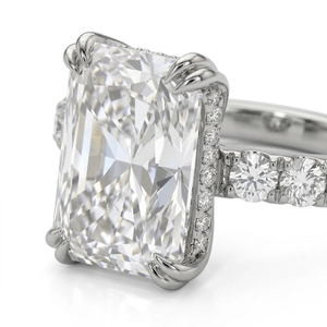 Anillo de Compromiso y Boda Clásico de Oro Blanco de 8K con Diamantes Certificados por IGI, Elegante Banda Sencilla con Brillo Radiante, Ideal para Uso Diario y Regalo - Product Image 2