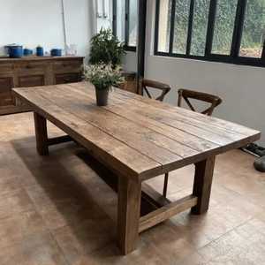 Mesa de Comedor Redonda de Estilo Moderno de Mediados de Siglo, Acabado en Madera de Nogal, Mesa de Cocina Circular con Elegante Base de Pedestal para Hogar o Cafetería - Product Image 5