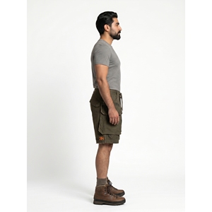 Premium Custom <b>Men's</b> Modular Waxed Canvas Hiking <b>Shorts</b> Oversized Streetwear Cargo Utility Techwear Pants OEM Factory Sialkot - Product Image 3
