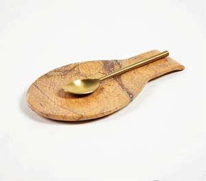 Repose-cuillère en acier inoxydable en forme de poisson, artisanat en pierre, couleur personnalisée, fait main, écologique, compatible lave-vaisselle, compatible four - Product Image 1