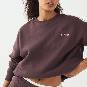 Sweat-shirt confortable pour femmes avec doublure en polaire isolante, design économique à manches longues, service OEM, couture de haute qualité - Product Image 1