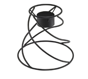Portavelas de Metal Artesanal para Candelabros, con Recubrimiento Negro, Precio Económico, Decoración de Mesa para Fiestas Rústicas - Product Image 1