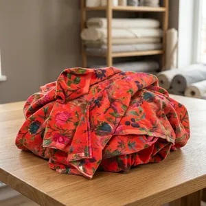 Tela flameada de algodón y lino teñida para cortinas y mesa, funda de cojín de cortina de terciopelo y decoración del hogar, cortinas, cojín de terciopelo para mesa - Product Image 2