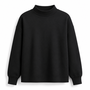 Sudadera de Mujer de Alta Calidad, 100% Algodón, con Logotipo Personalizado, Color Blanco Sólido, Gruesa, Transpirable, para Invierno - Product Image 3