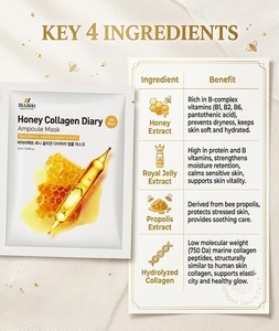 Masque Visage Coréen BIAIfekt Best-Seller au Miel et Collagène – Ampoule Anti-Âge, Éclaircissant et Purifiant les Pores - Product Image 2