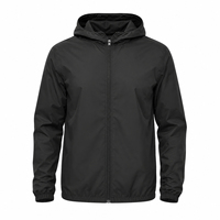 Veste coupe-vent de course personnalisée, col montant, imperméable, légère, coupe-vent, séchage rapide, pour l'entraînement, la gym, les sports