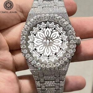 Montre de luxe Charm_Jewels en acier inoxydable, cadran rond de 38 mm, mouvement à quartz analogique, cristal saphir, montre de mode pour femmes - Product Image 3