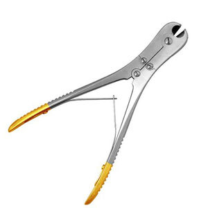 Coupe-fils chirurgical semi-orné en carbure de tungstène, coupe-fils à coupe frontale et latérale, 18 cm, en acier inoxydable, prix abordable - Product Image 3