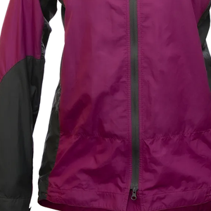 Veste imperméable respirante unisexe Velez Plus Size pour l'extérieur avec fermetures éclair de ventilation et capuche compatible casque - Product Image 2