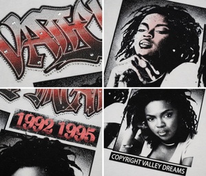 Camiseta Oversize de Manga Corta con Cuello Redondo, Estilo Streetwear Americano, con Lavado Ácido, Pedrería y Logotipo Desgastado, para Hombre y Mujer, Vintage, con Efecto Drip y Brillo, Premium - Product Image 5