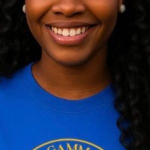 Camiseta Sigma Gamma Rho para mujer, camiseta gráfica personalizada de la organización griega, camiseta informal de manga corta con cuello redondo, ropa informal de algodón para mujer - Product Image 2