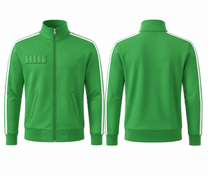เสื้อแจ็คเก็ตแทรคกี้ลายทางสีเขียวโรม่าคลาสสิก - Product Image 1