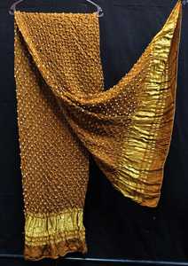 Dupatta de Seda Gajji Pura con Estampado Bandhani a Bajo Precio - Product Image 2