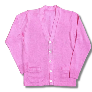 Suéter Cárdigan Unisex de Alta Calidad, Tejido, Antiarrugas, Diseño Jacquard, Cuello en V, para Mujer, Ideal para Hermandades - Product Image 1