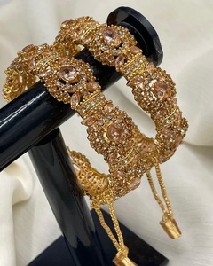 Delicate Wholesale <b>Indian</b> Traditional Luxury Ethnic Bridal Engagement Fashion Jewelery Sets Party Bangles Gold Plated Stainless - Product Image 4