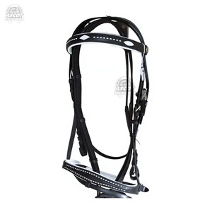 Wholesale Custom High Quality Horse Pure Leather Bridle Dressage Horse Racing Riding Equipment Accessories Portable Lightweight - Product Image 2