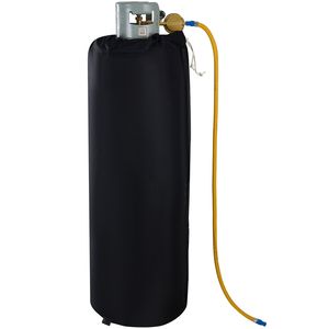 Chauffe-bouteille de gaz isolé de type bande avec thermostat interne fixe, 280W, pour réservoirs de propane de 100 lb, température maximale 90°F - Product Image 1