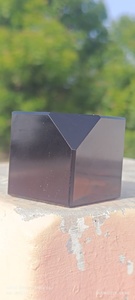 Cube d'obsidienne noire naturelle, pierre de cristal polie, pierre décorative, pierre de guérison, décoration intérieure, méditation, objet de collection - Product Image 2