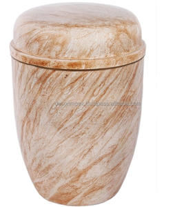 Urne inspirée de la nature, style rectangulaire en forme de vase carré, urne artisanale en métal léger conçu avec précision - Product Image 3