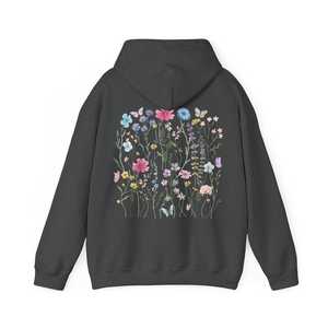 Sudadera con Capucha Estampada Floral Estética 2026, Estilo Vintage Cottagecore, de Forro Polar Grueso, Oversize - Product Image 3