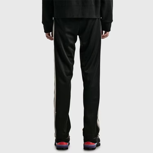 Men’s Black Track Pants Side Stripe Wide Leg <b>Drawstring</b> Joggers Streetwear Athletic Training Casual Sports <b>Trousers</b> - Product Image 2