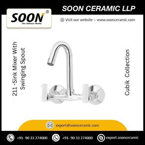 Basin Faucet 211 Sink Mixer With <b>Swinging</b> Spout Stainless Steel Polished Sustainable Modern Design Wall-Mounted <b>Single</b> Handle - Product Image 5
