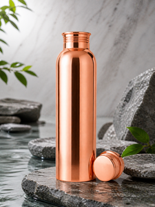 ผู้ผลิตขวดน้ำทองแดงสลักลายโลโก้ตามสั่ง คุณภาพส่งออก เกรดอาหาร - Product Image 6