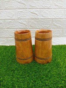 Mug à bière Viking en bois poli fait main, rustique, médiéval, écologique, gravé sur mesure, personnalisé, objet de collection - Product Image 4