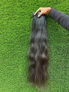 Extensiones de cabello humano natural de la trama de la máquina de cabello Virgen del sur de la India - Product Image 2