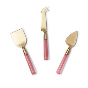 Wholesale Eco-Friendly <b>Cheese</b> <b>Knife</b> <b>Set</b> with Customized Color Handle Stainless Steel Metal <b>Cheese</b> Tools - Product Image 1