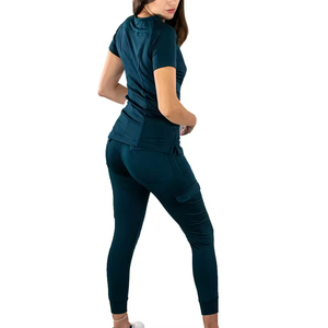 Uniformes d'infirmières unisexes en gros, ensembles de blouses médicales personnalisées, coton, polyester, toile, haute qualité, confortables, uniformes d'hôpital tendance - Product Image 1