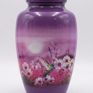 Large Capacity Aluminum Cremation Urn - Heavy Duty Metal Urn for Human Remains - Polished <b>Memorial</b> <b>Vase</b> with Screw Top Lid for - Product Image 4