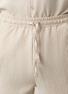 Lightweight Solid Color <b>Drawstring</b> Custom Print Embroidery Corduroy Eco-Friendly Basic Sports Casual Sweatpants - Product Image 4