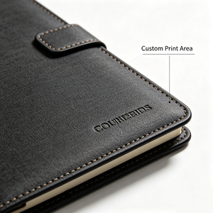 Custom Logo PU Leather Notebook with Phone Holder Card Pocket Pen Loop Business Gift <b>Journal</b> for Corporate Gift - Product Image 5
