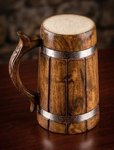 Mug en bois artisanal - Product Image 4
