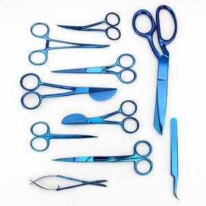 Semplix scissors <b>set</b> blue (10-piece) Precision stainless steel scissors for <b>sewing</b> & embroidery - Product Image 5