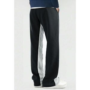 Pantalon de jogging évasé décontracté personnalisé de haute qualité pour hommes, avec patchwork et taille élastique, style empilé - Product Image 5