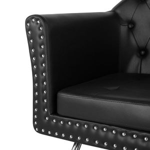 Poltrona da Barbiere Elettrica Reclinabile a 360 Gradi di Alta Gamma, Moderna in PU, per Saloni, Spa e Centri Estetici, Nera, per Scuole e Saloni - Product Image 6
