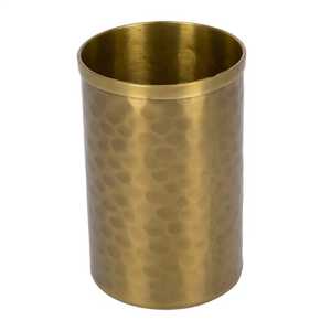 Brass Finish Honeycomb Textured <b>Square</b> Metal Container Planter Box Storage Bin Flower <b>Vase</b> Organizer For Table Counter - Product Image 3