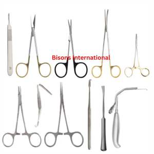 BISONS - Juego de Instrumentos Quirúrgicos Manuales de Acero Inoxidable para Aumento de Mentón, para Cirugía Plástica, Herramientas de Genioplastia - Product Image 1