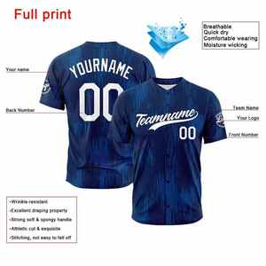 เสื้อเบสบอลพิมพ์ลายทันสมัยแบบใหม่ ระบายอากาศได้ดี แขนครึ่งตัว รับผลิตตามแบบ OEM ODM - Product Image 5