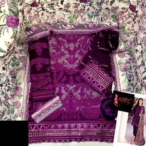 2021 vente chaude indien pakistanais brodé robe en mousseline de soie Viscose soie rayonne matériaux dernière conception - Product Image 4