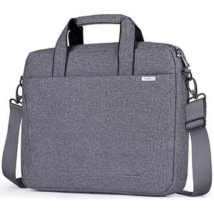 Maletín y Bolsa de Hombro para Portátil de 18 Pulgadas, Estilo Ejecutivo y Casual, Impermeable, de Microfibra, Ligero, Tipo Toploader - Product Image 1