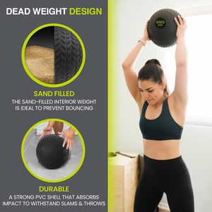 ลูกบอลออกกำลังกาย GISCO SLAM BALL ผลิตจากยางและ PVC เป็นมิตรต่อสิ่งแวดล้อม สำหรับอุปกรณ์ออกกำลังกาย ฟิตเนส และการฝึกฝนร่างกาย - Product Image 3