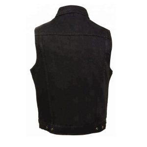 Classic Men Sleeveless Leather Motorcycle Riding Vest for Men All Seasons Motorcycle Western Style Wholesale Supplier - Product Image 5