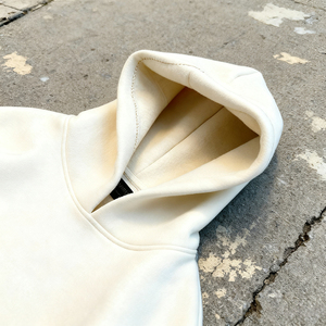 Sudadera con Capucha Unisex de Talla Grande, 500GSM, Algodón Grueso, Cierre de Cremallera, Lavado Ácido, Logotipo Personalizado en Relieve 3D - Product Image 4